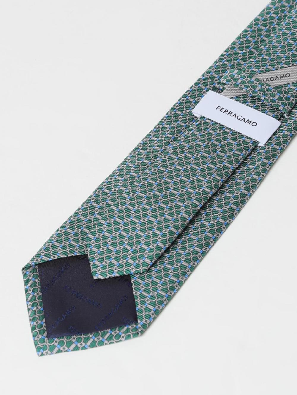 Giglio Cravatta Gancini Ferragamo in seta jacquard Grandi sconti