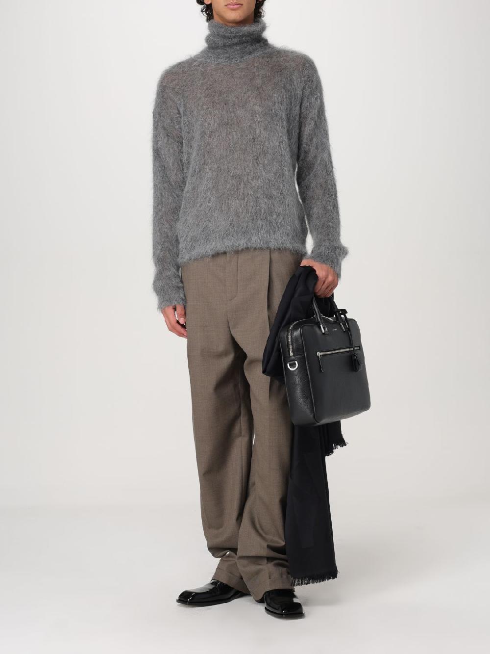 Giglio Sciarpa Saint Laurent in lana con logo jacquard Sconti VIP