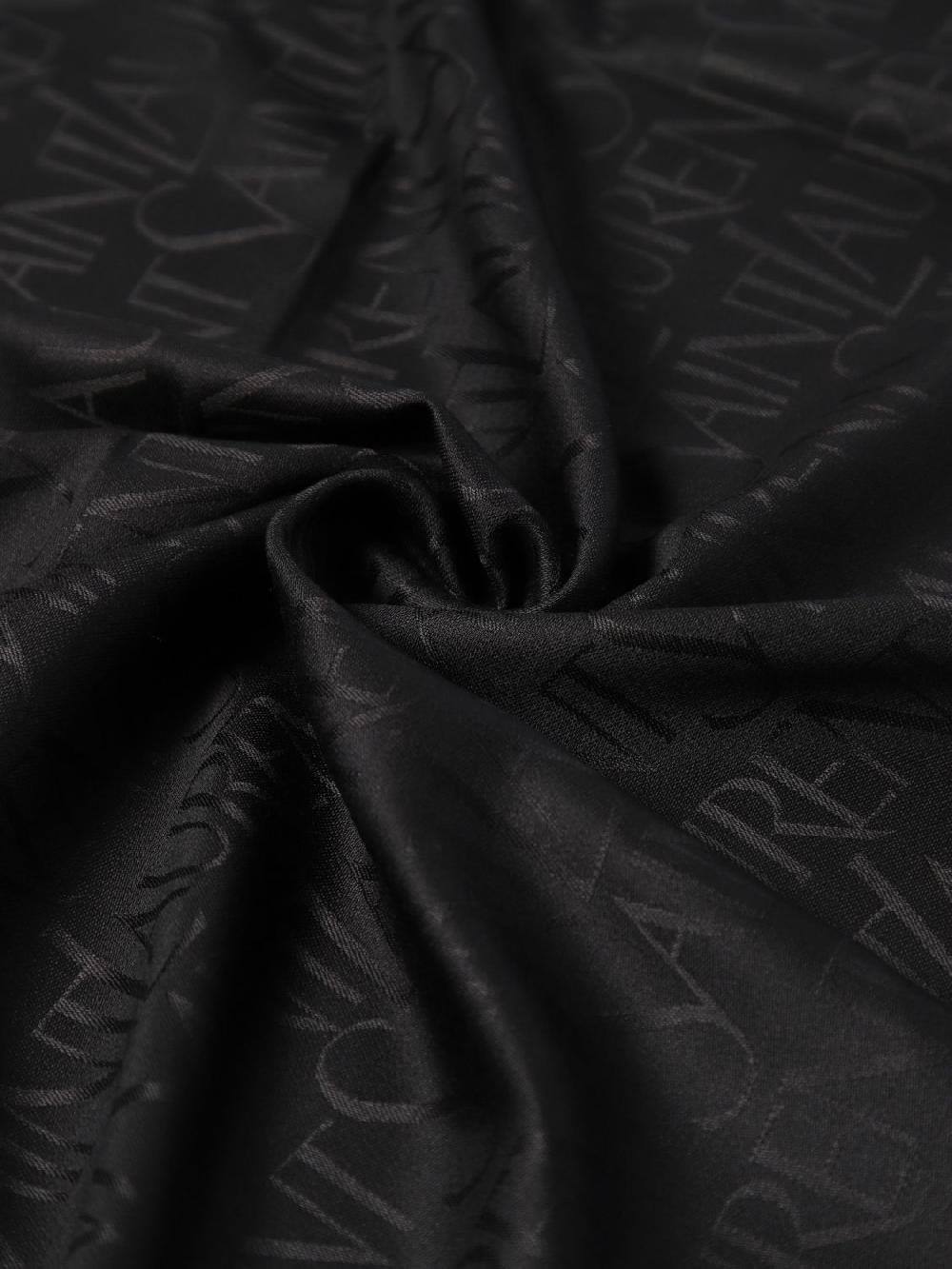 Giglio Sciarpa Saint Laurent in seta e lana con logo jacquard Prezzo basso