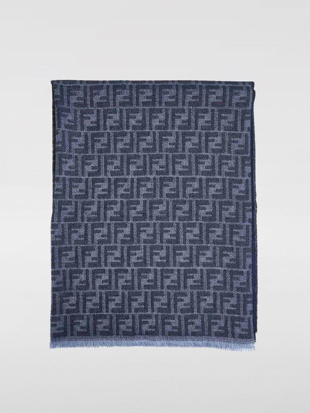 Giglio Sciarpa FF Fendi in lana di tosa jacquard Super Saving Price
