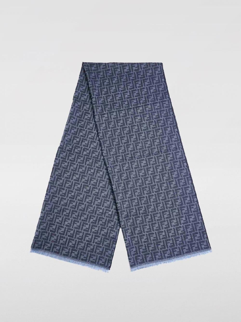 Giglio Sciarpa FF Fendi in lana di tosa jacquard Super Saving Price