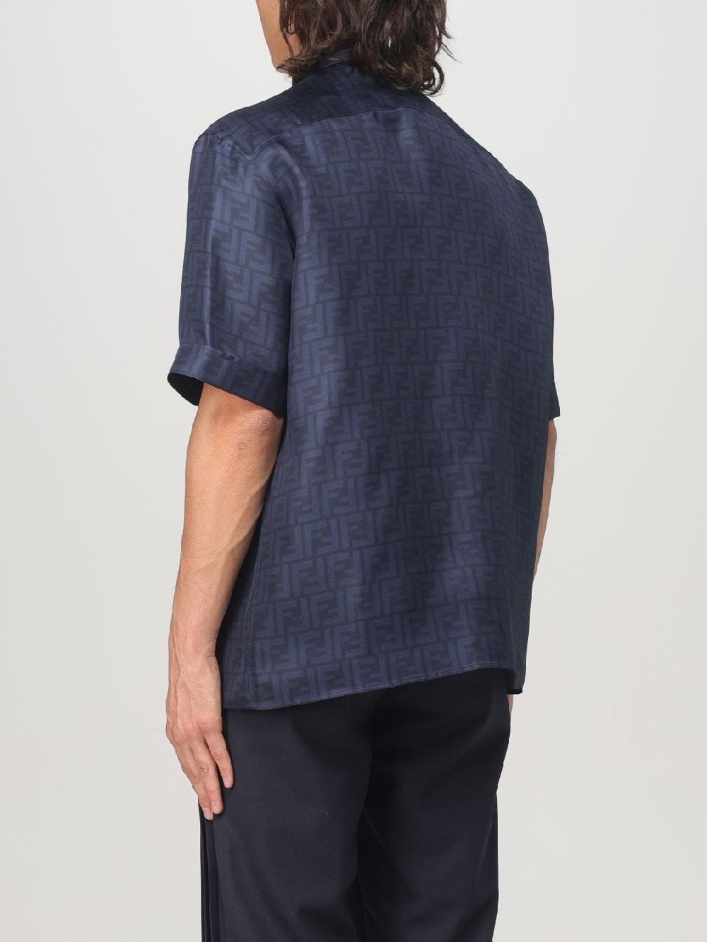 Giglio Camicia Fendi in seta con logo Super sconto