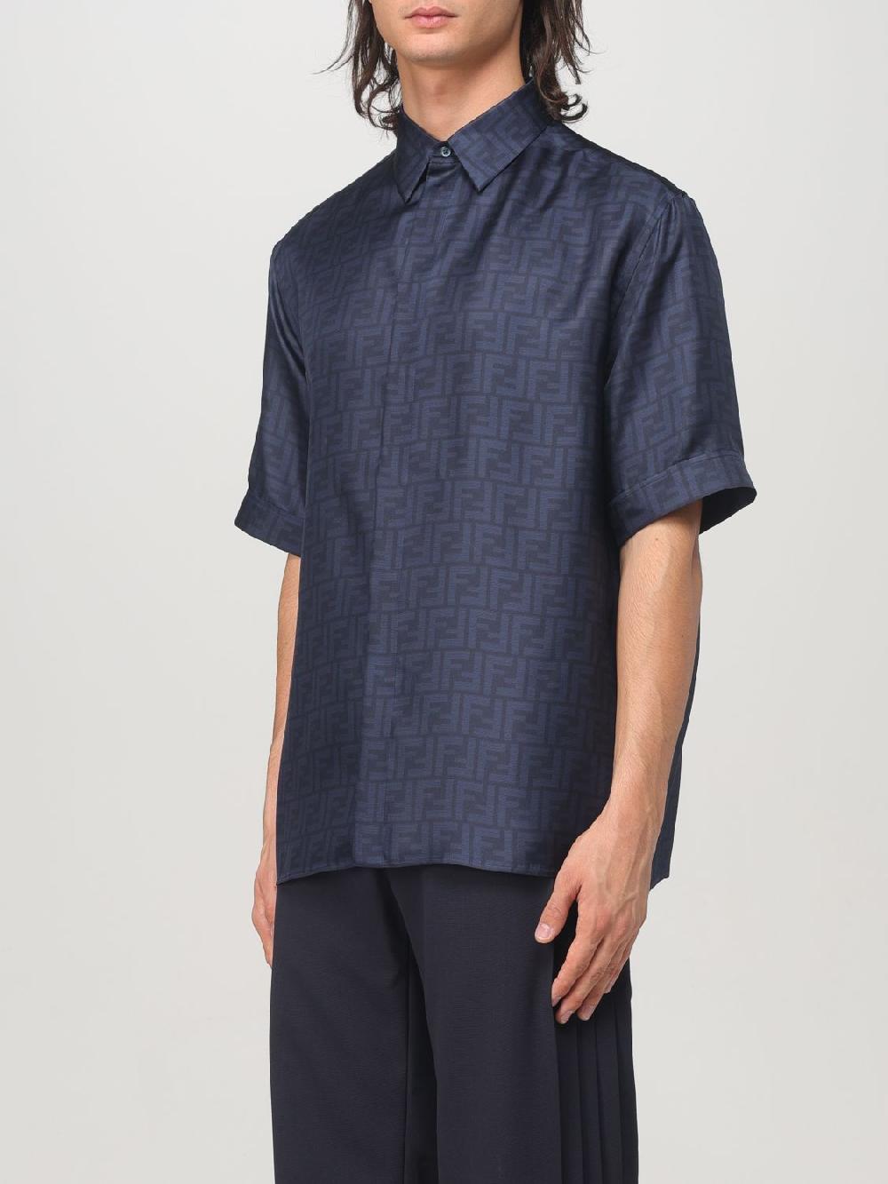 Giglio Camicia Fendi in seta con logo Super sconto