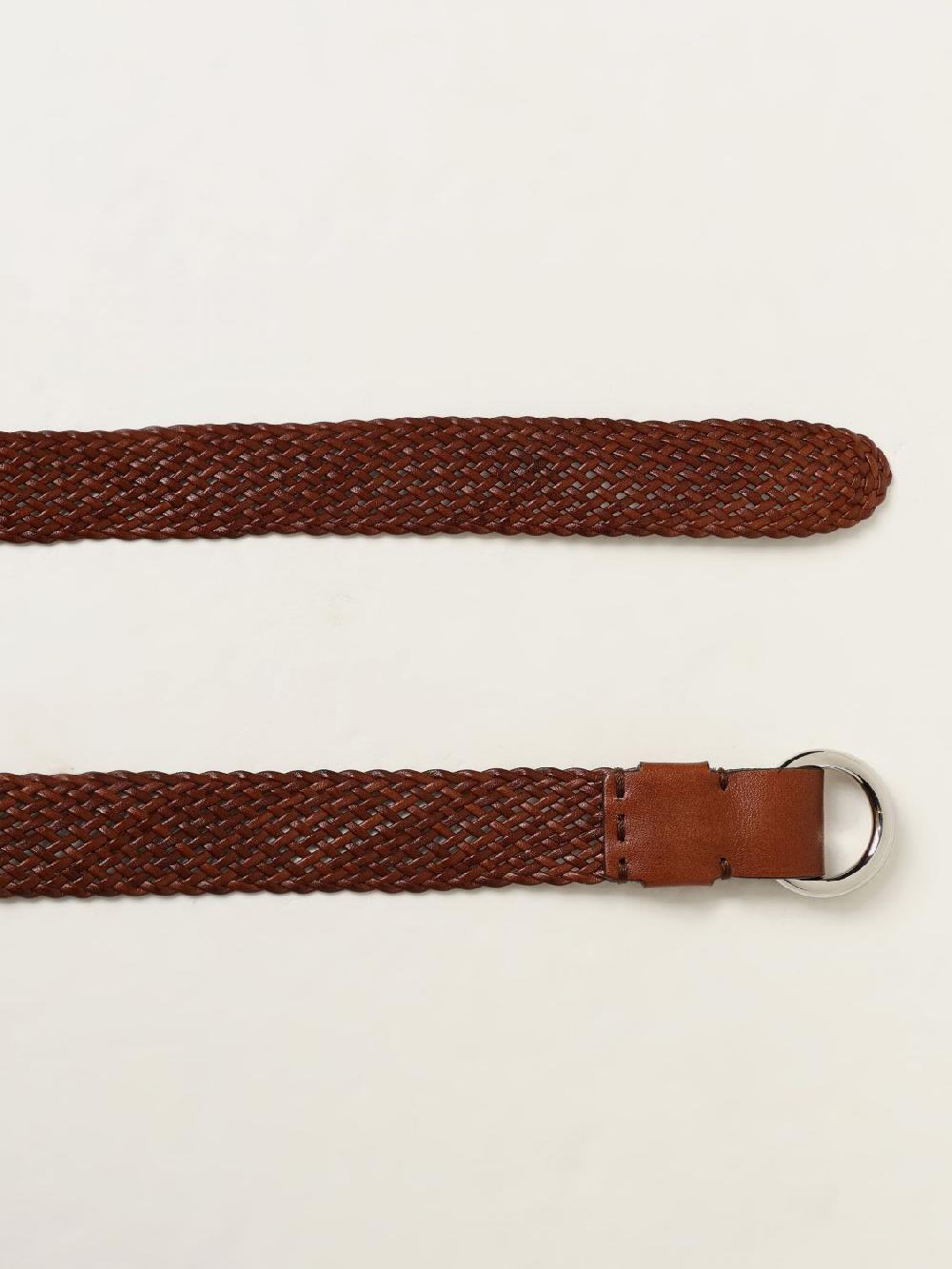 Giglio Cintura Brunello Cucinelli in pelle intrecciata 50% di sconto con spedizione gratuita