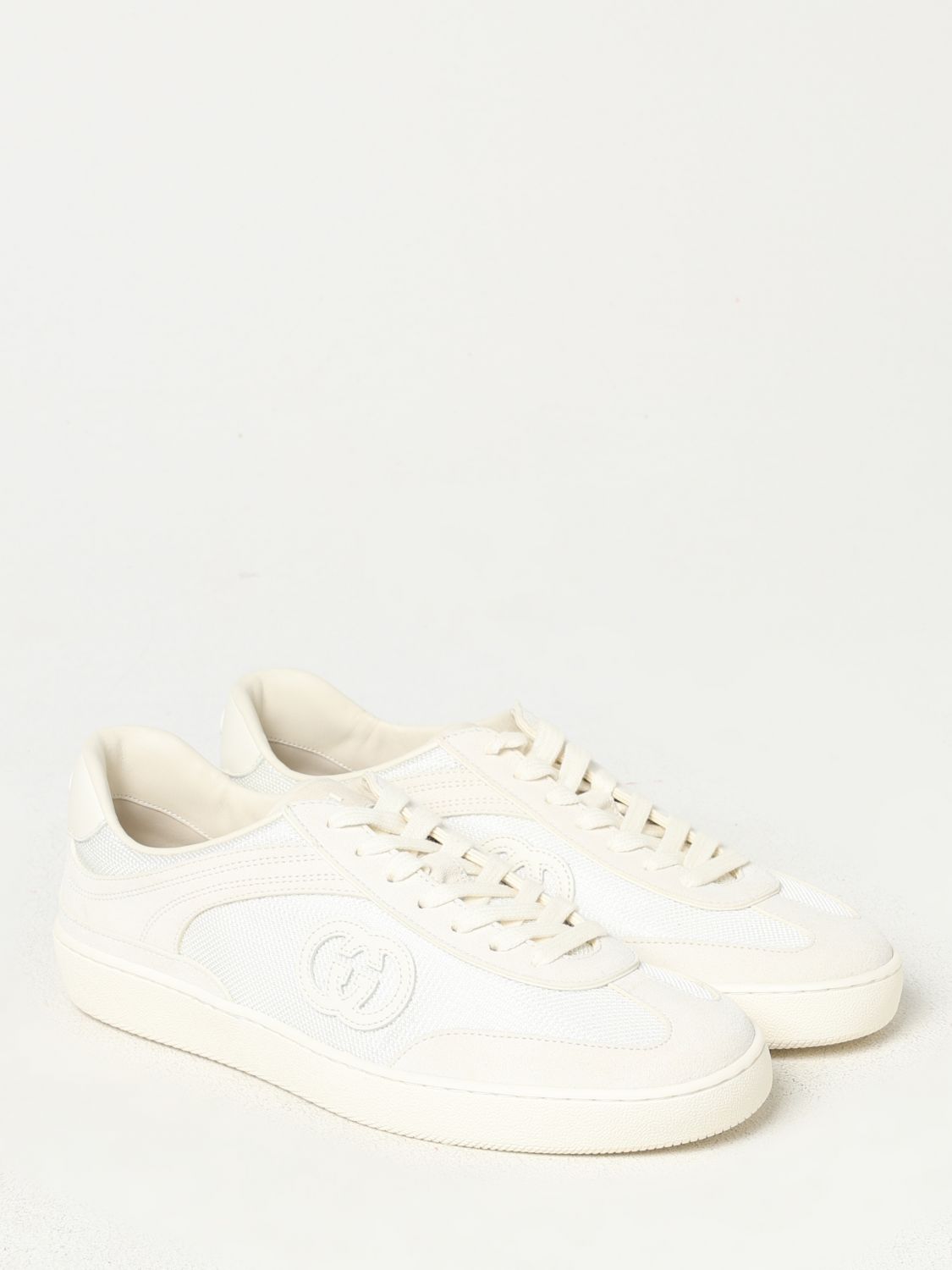 Giglio Sneakers GG Gucci in camoscio e mesh Italy