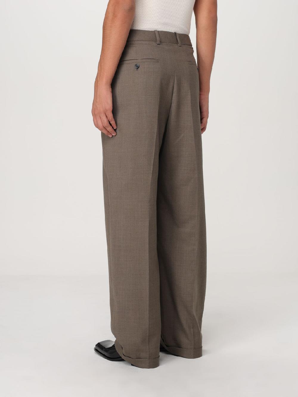 Giglio Pantalone Saint Laurent in lana con pinces Promozione
