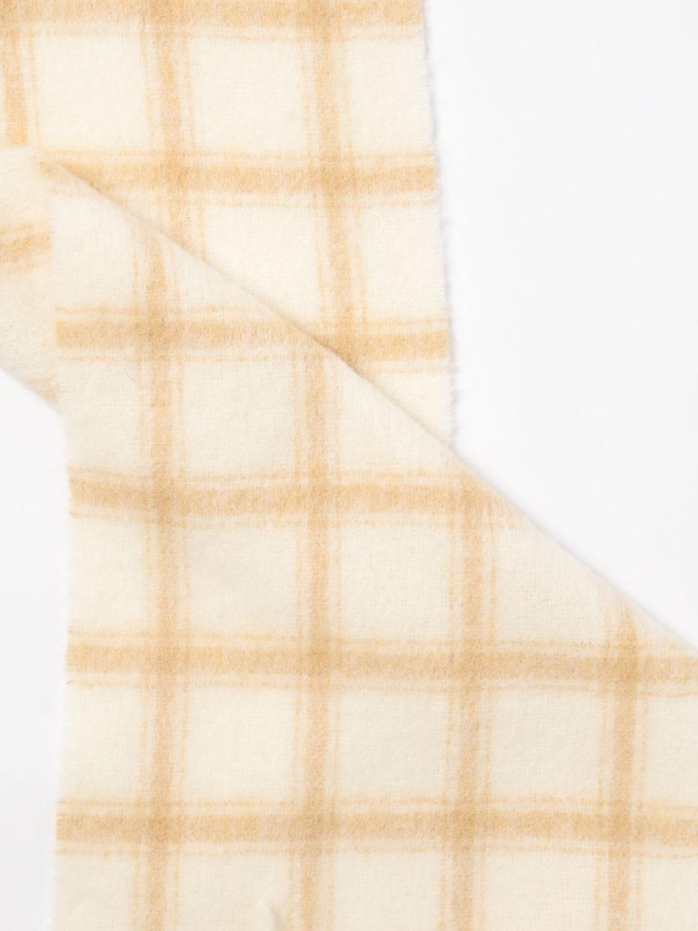 Giglio Sciarpa Ami Paris in misto lana con motivo a quadretti jacquard Vendita Calda