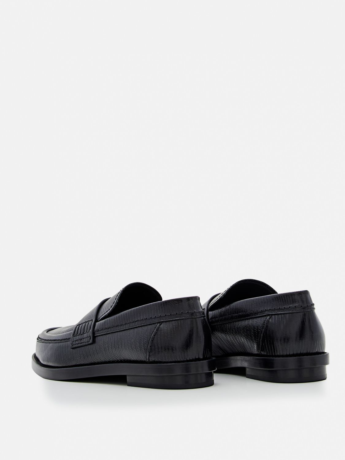 Giglio Mocassino Alexander McQueen in pelle stampa lucertola Saldi Di Fabbrica