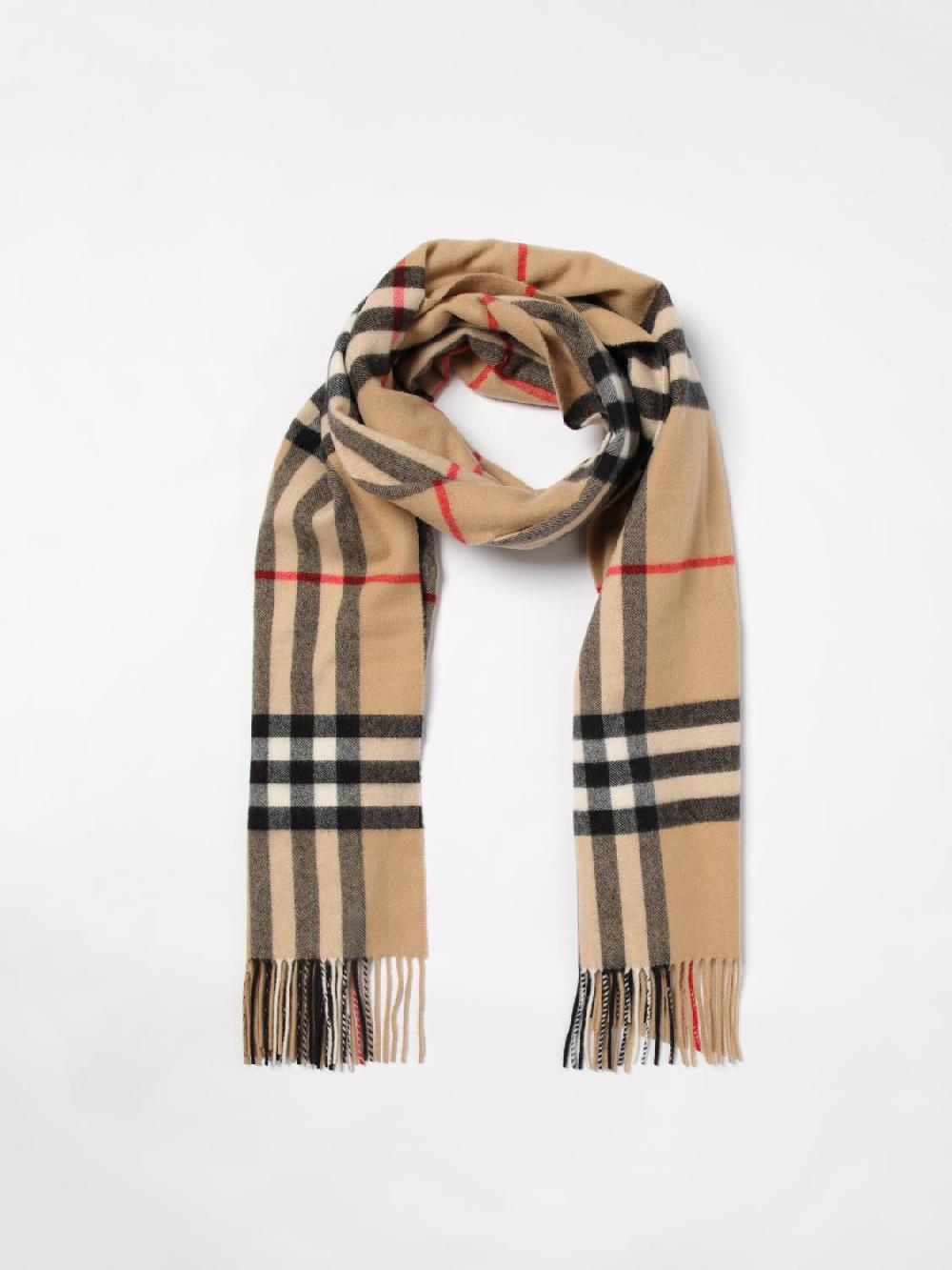 Giglio Sciarpa Vintage Check Burberry in cashmere jacquard Spedizione gratuita