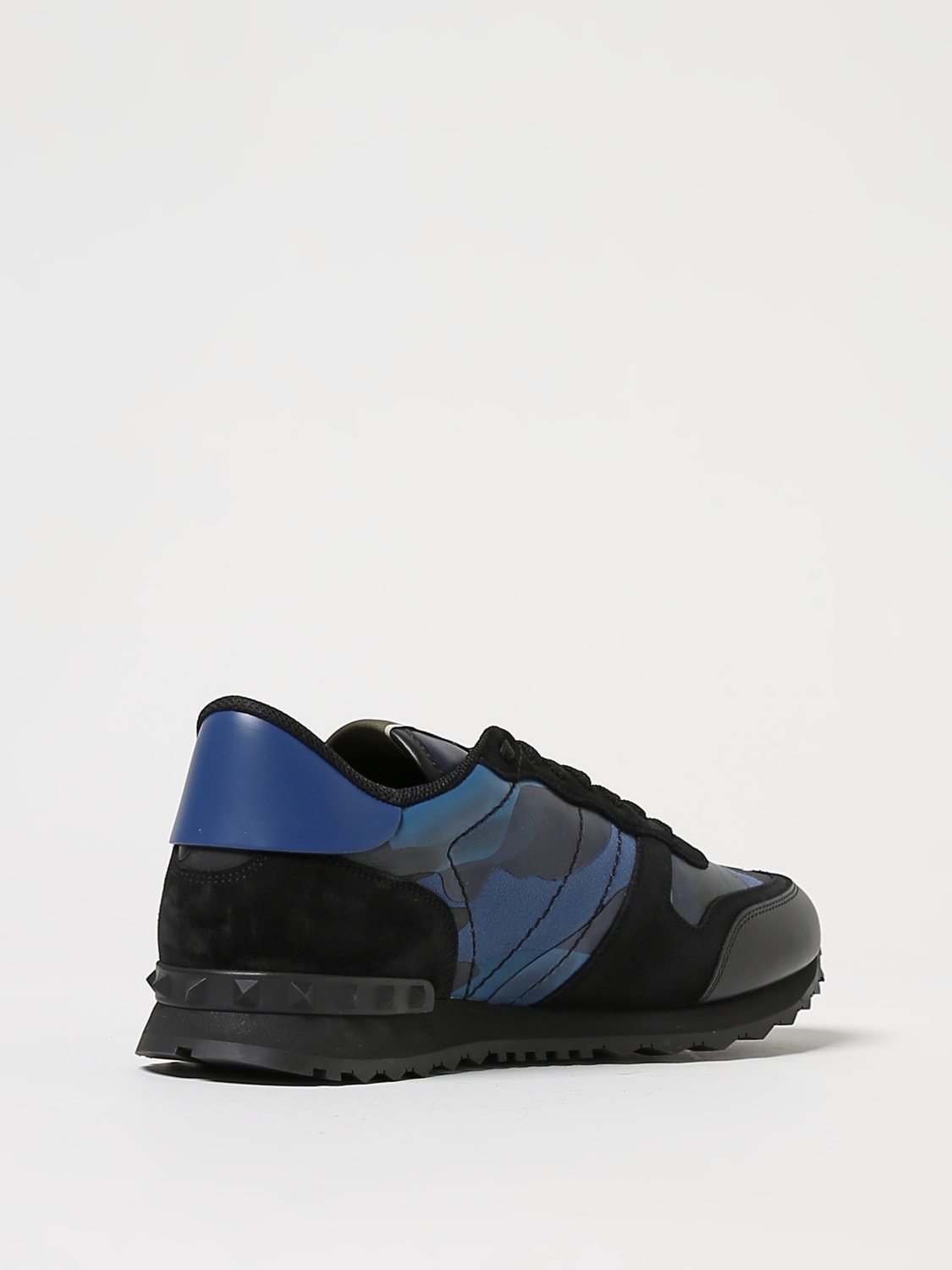 Giglio Sneakers Rockrunner Valentino Garavani in nappa e tessuto camouflage Negozio online di fabbrica