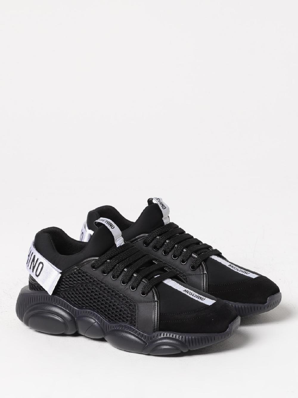 Giglio Sneakers Moschino Couture in tessuto e pelle Offerta Giorno del Papà