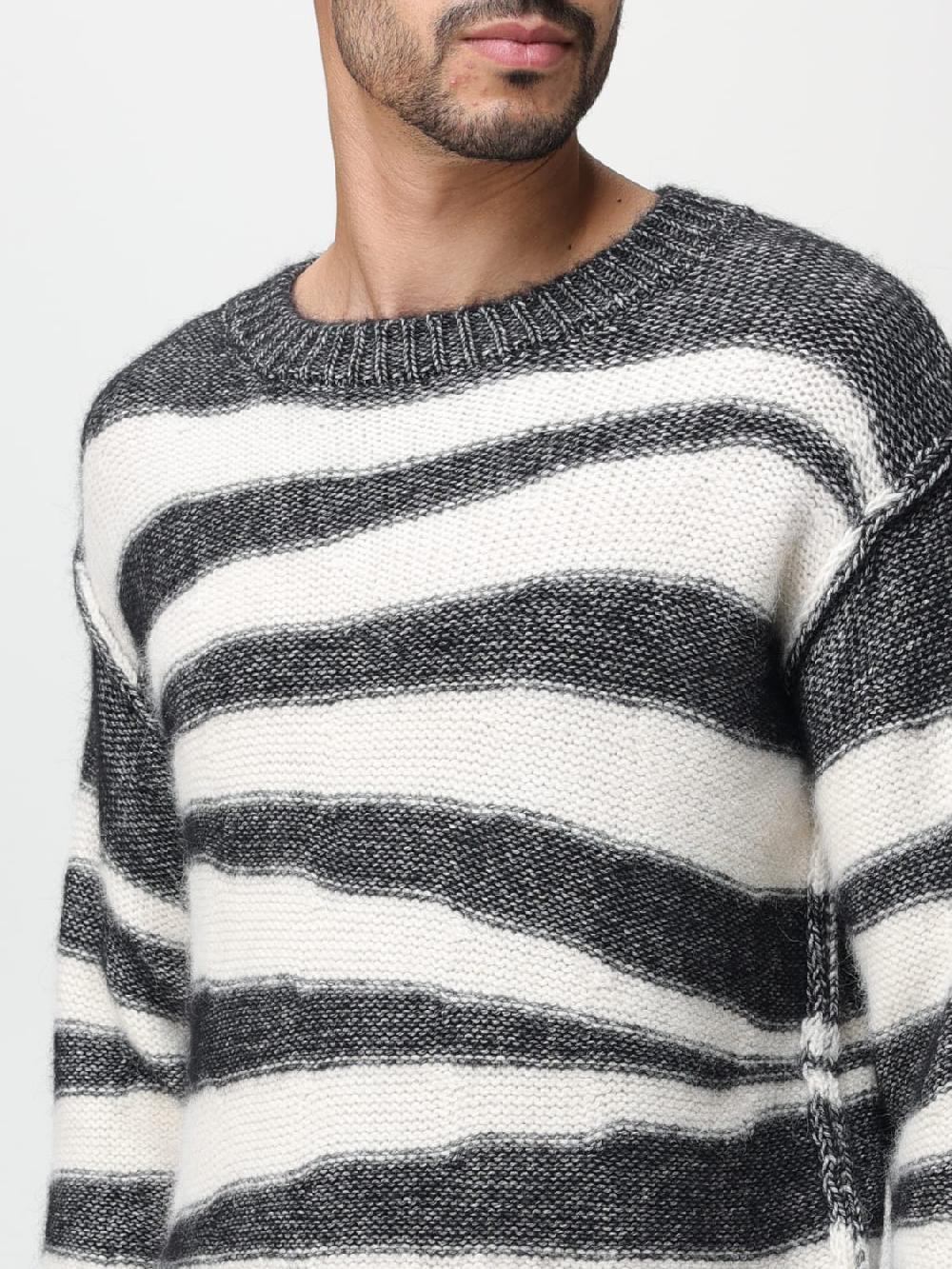 Giglio Maglione A.P.C. in cotone e lana d'Alpaca con motivo a righe Offerta Anniversario
