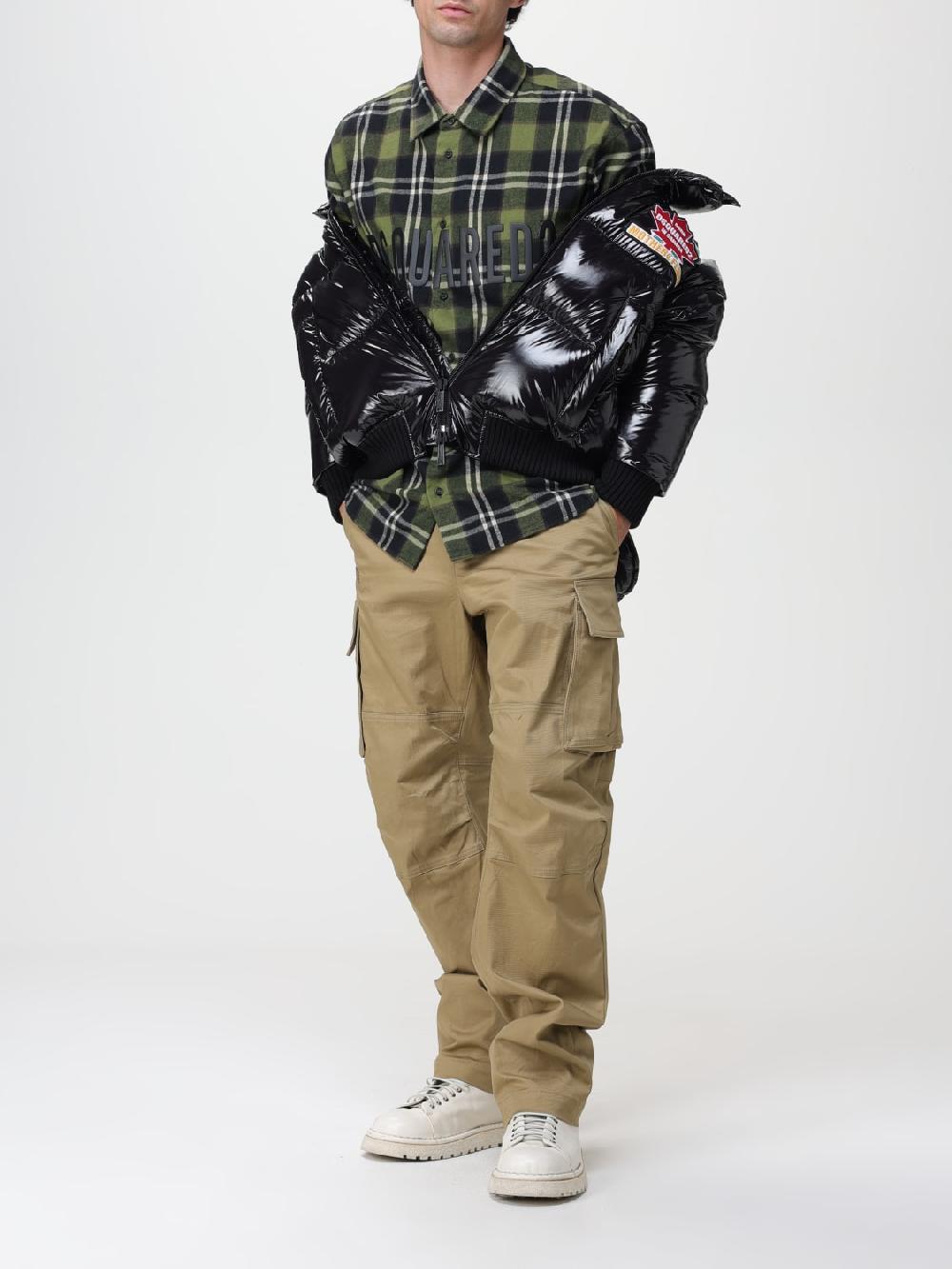 Giglio Camicia Dsquared2 in cotone con stampa tartan Grandi sconti