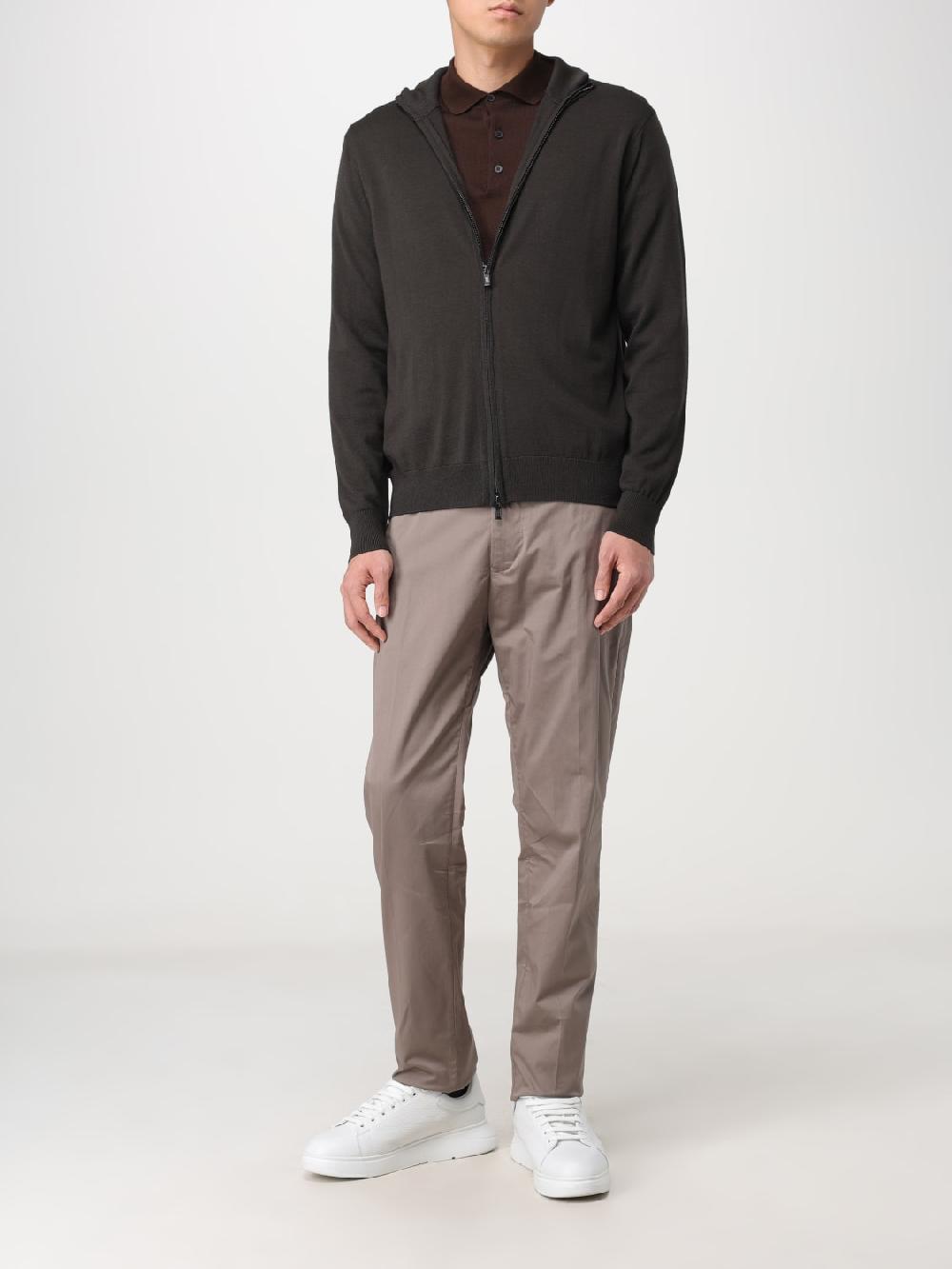 Giglio Pantalone Emporio Armani in cotone stretch Liquidazione