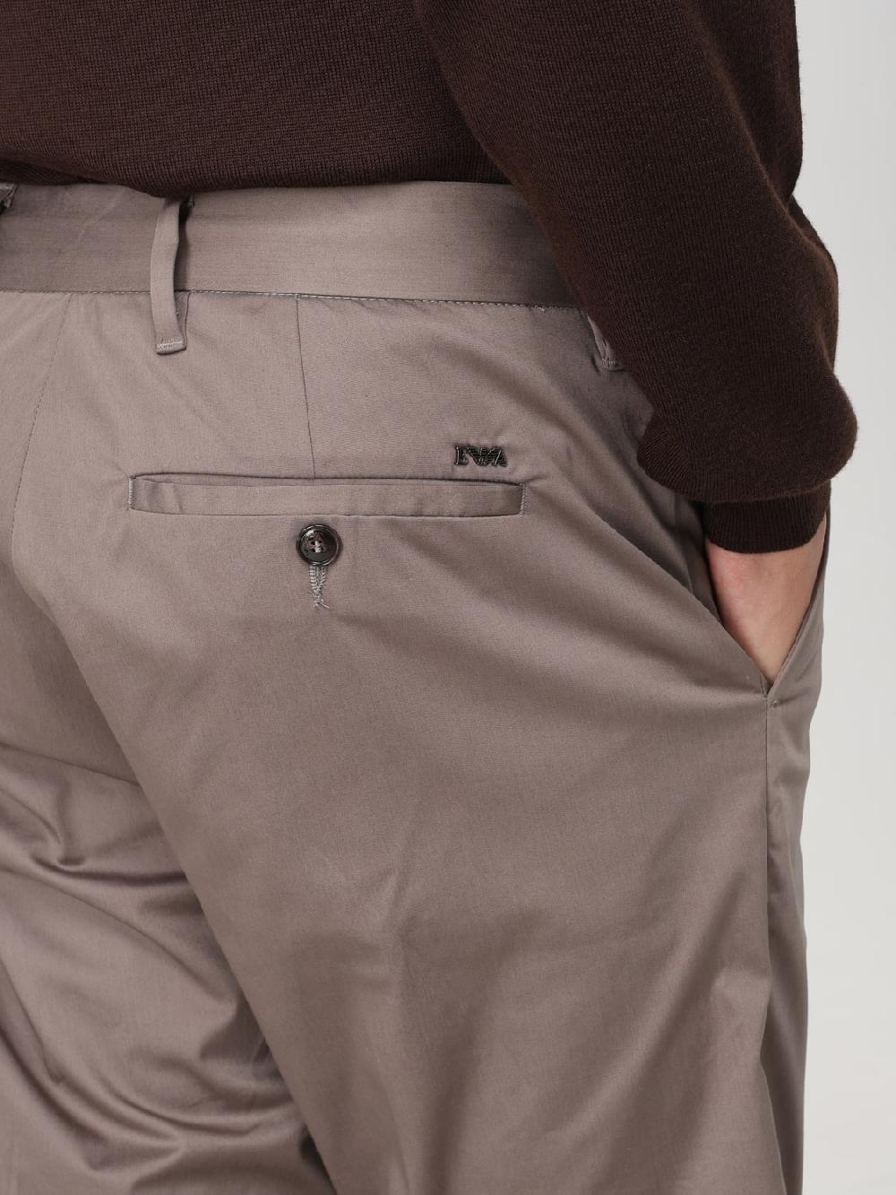 Giglio Pantalone Emporio Armani in cotone stretch Liquidazione