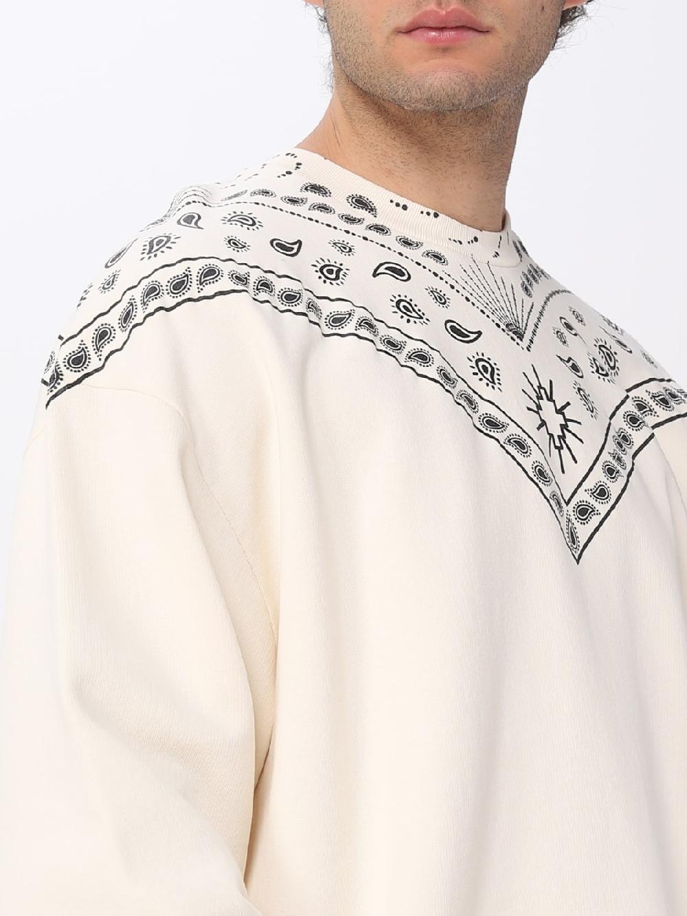 Giglio Felpa Marcelo Burlon County Of Milan in cotone con stampa Offerte speciali