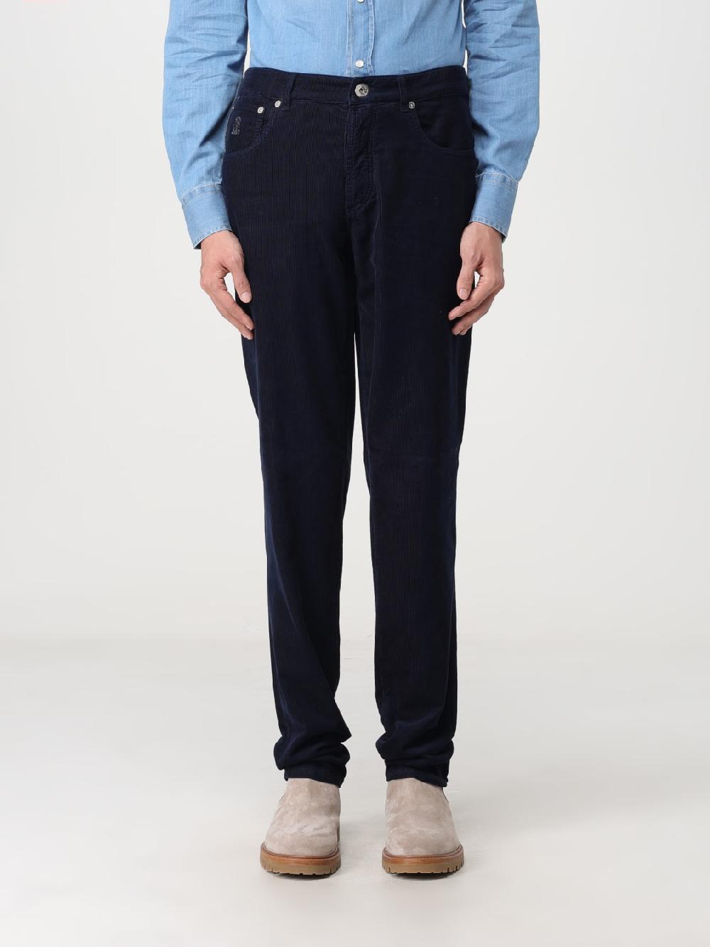 Giglio Pantalone Brunello Cucinelli in velluto a costine Promozione temporanea