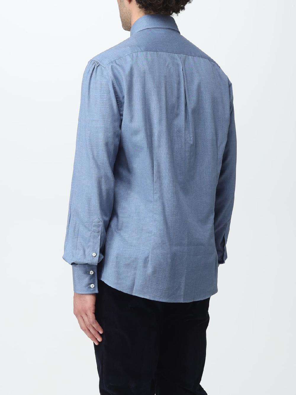Giglio Camicia Brunello Cucinelli in cotone Sostegno trimestrale