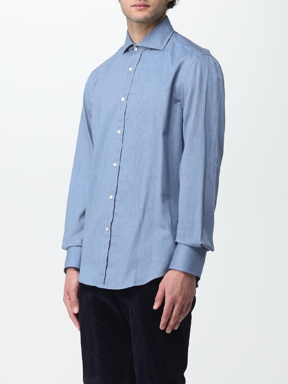 Giglio Camicia Brunello Cucinelli in cotone Sostegno trimestrale