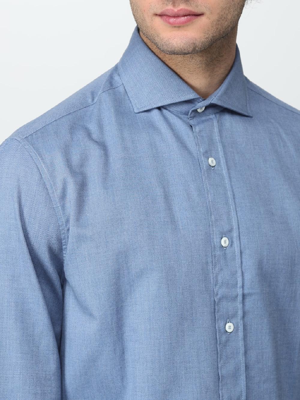 Giglio Camicia Brunello Cucinelli in cotone Sostegno trimestrale