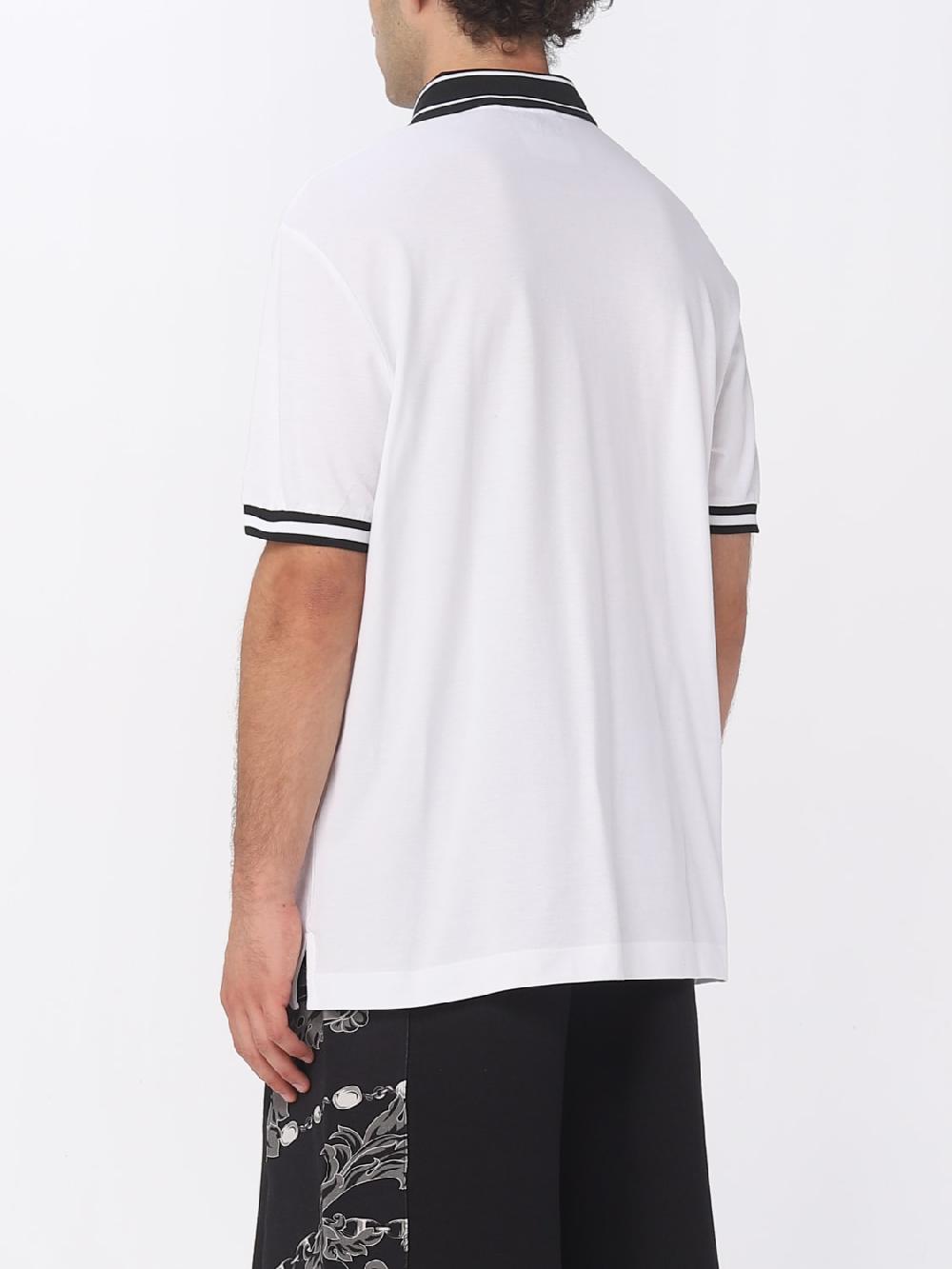 Giglio Polo Versace Jeans Couture in cotone con logo Sottocosto