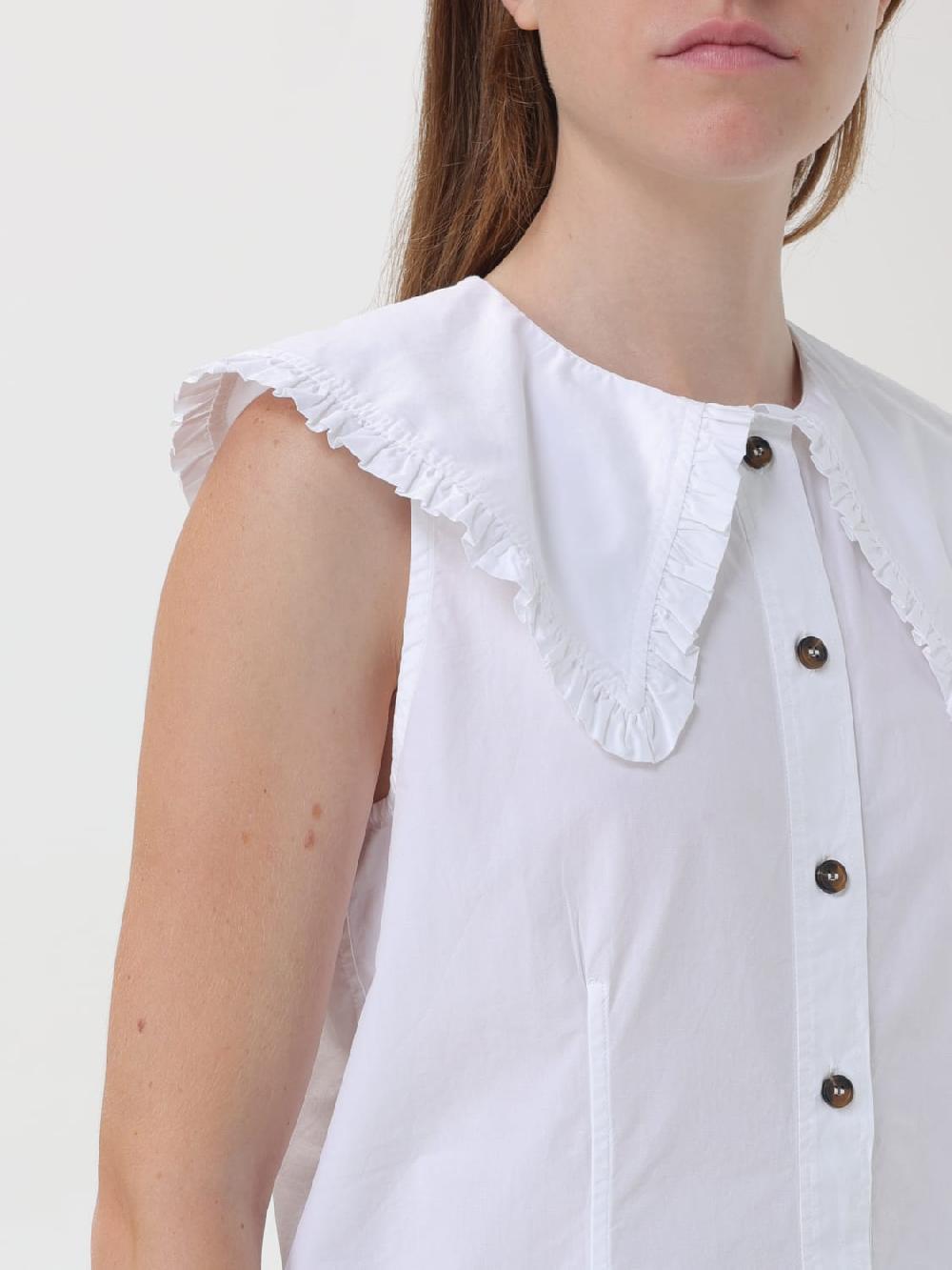 Giglio Camicia in popeline di cotone Ganni Outlet