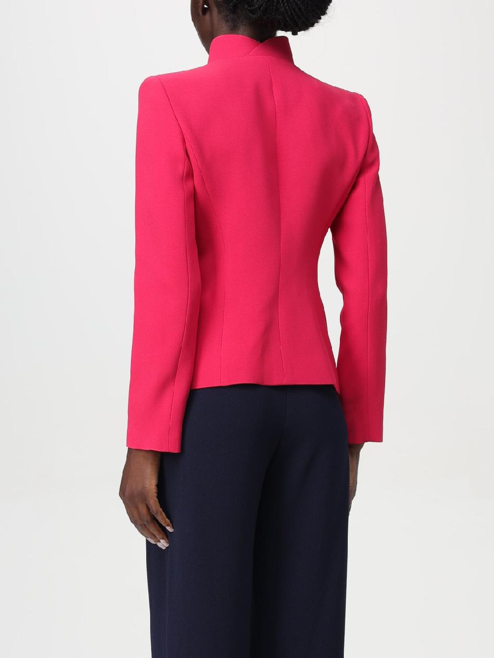 Giglio Blazer in viscosa Emporio Armani con risvolti rialzati Vendita Economica