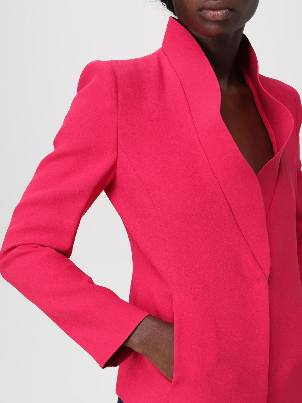 Giglio Blazer in viscosa Emporio Armani con risvolti rialzati Vendita Economica