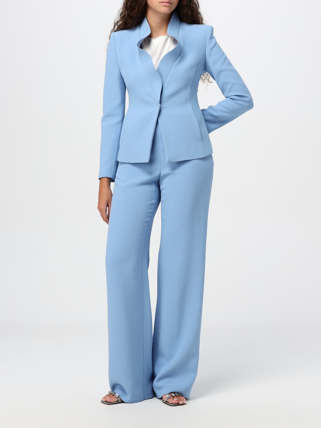 Giglio Blazer a monopetto Emporio Armani Saldi Di Fabbrica