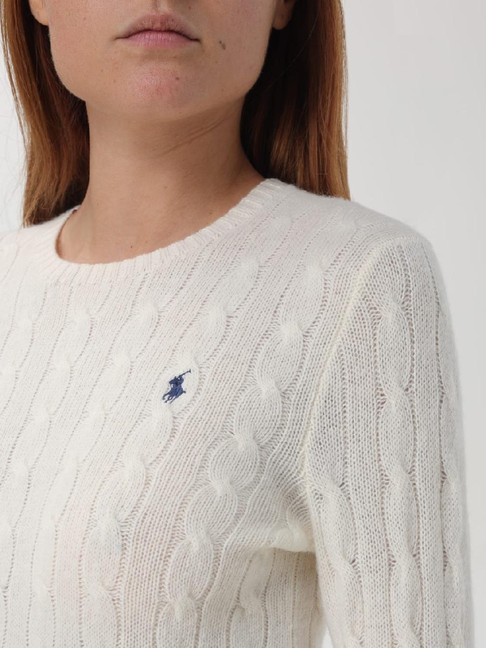 Giglio Maglia Polo Ralph Lauren in lana con lavorazione intrecciata Online Outlet