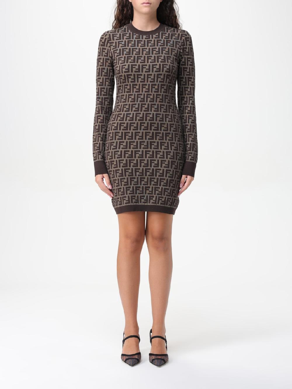 Giglio Abito FF Fendi in cotone Super sconto