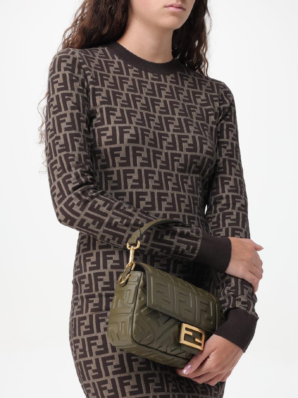 Giglio Abito FF Fendi in cotone Super sconto