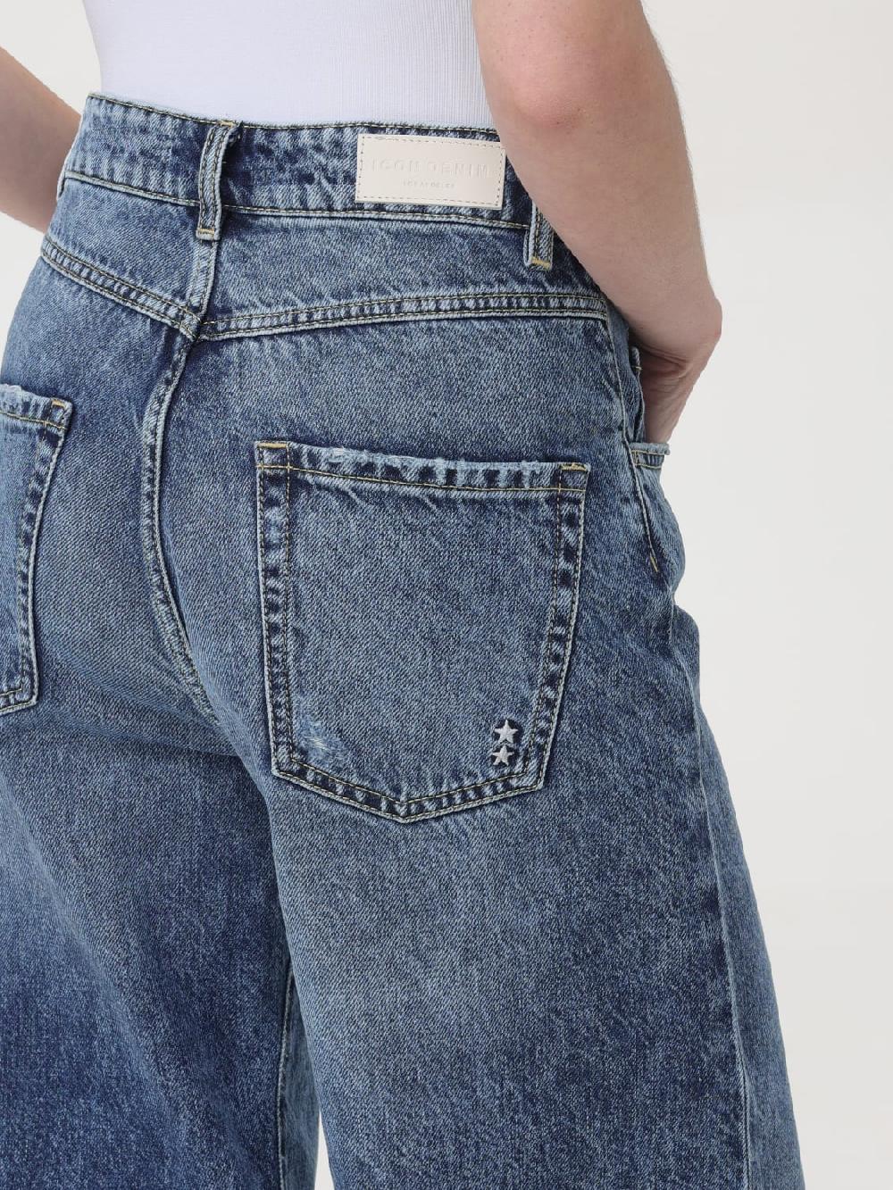 Giglio Jeans largo Poppy con rotture Icon Denim Los Angeles Officina