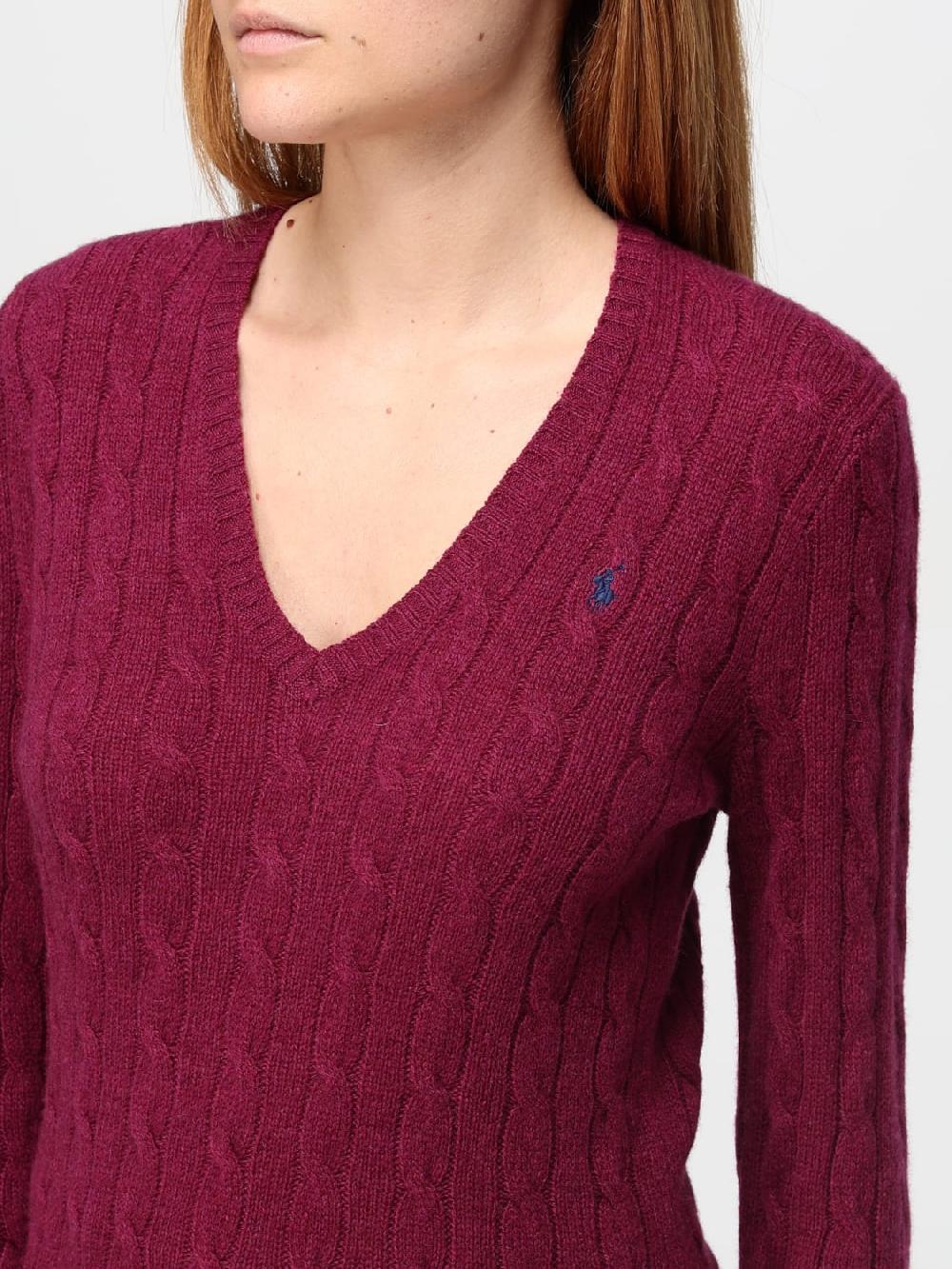 Giglio Maglione Polo Ralph Lauren in lana e cashmere con lavorazione intrecciata Duty-free