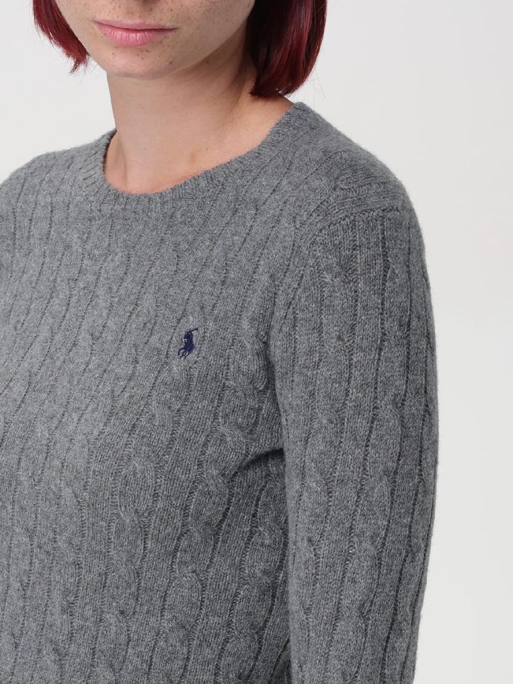 Giglio Maglia Polo Ralph Lauren in lana con lavorazione intrecciata 2025