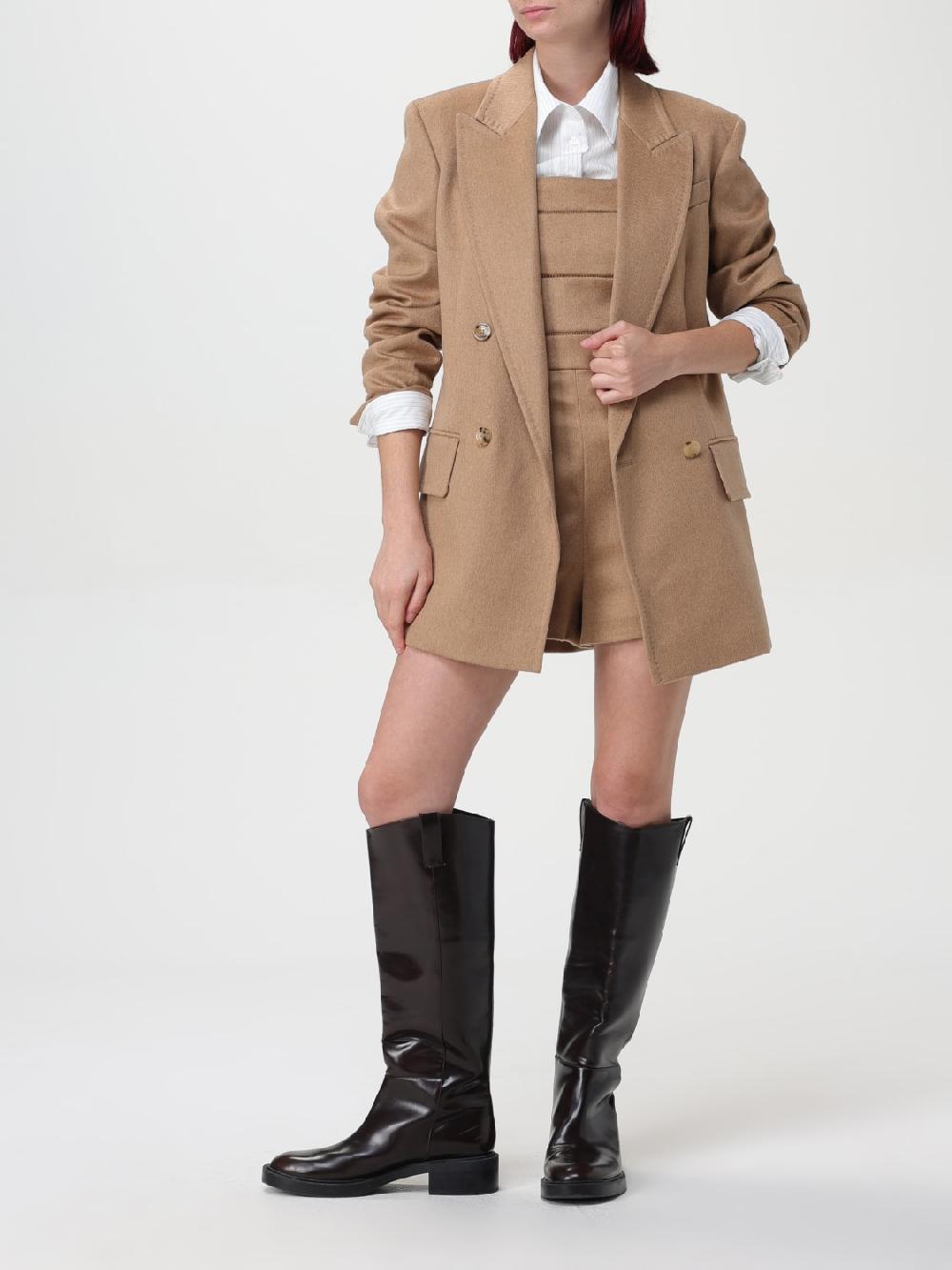 Giglio Blazer a doppiopetto Max Mara in lana di cammello Promozione Limitata