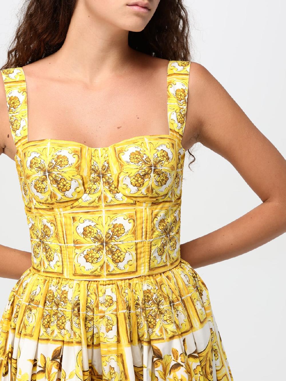 Giglio Abito Dolce & Gabbana in popeline stampato Offerta esclusiva