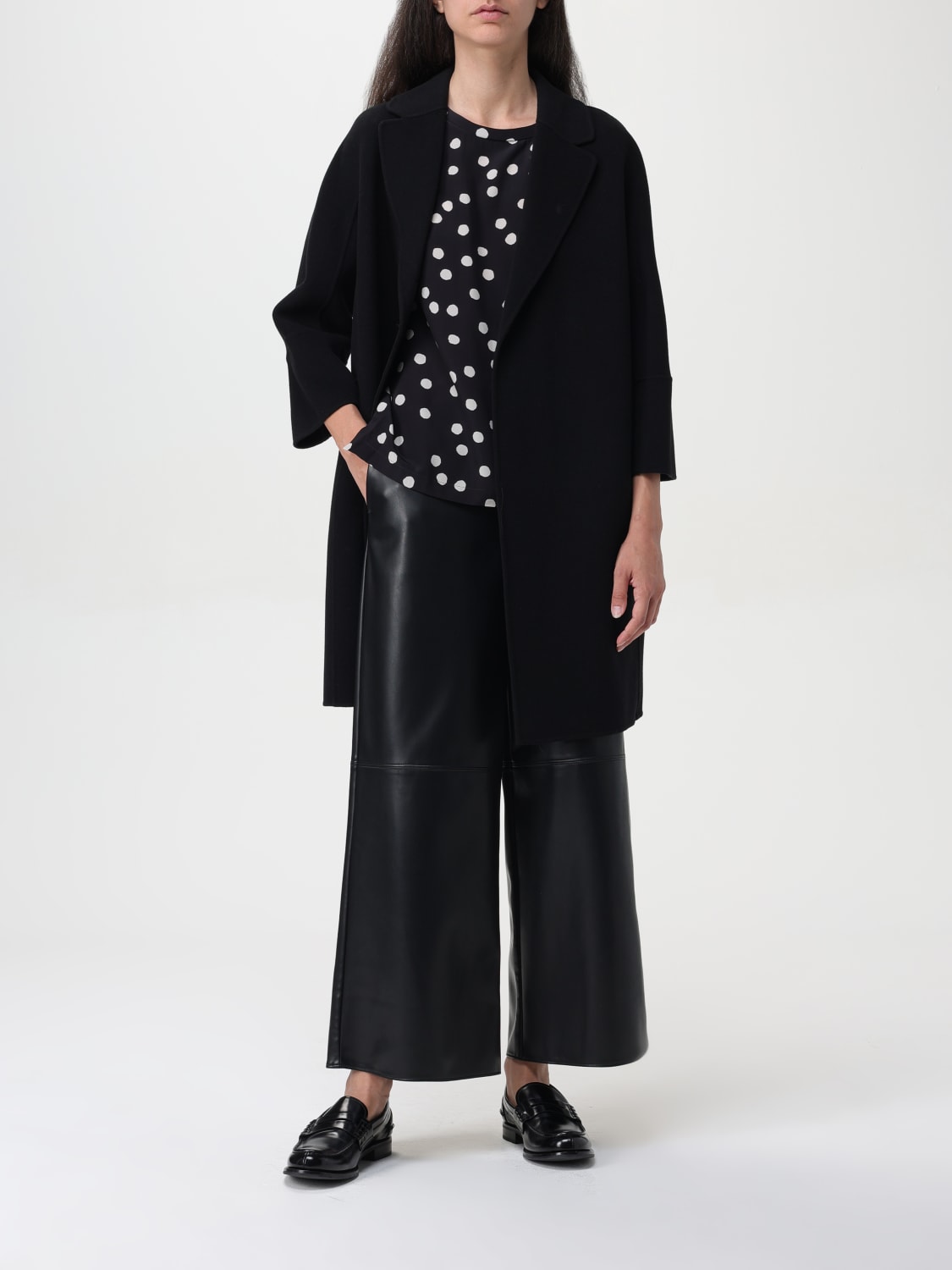 Giglio Pantalone Luciana Max Mara in pelle sintetica Offerta per la Festa della Mamma