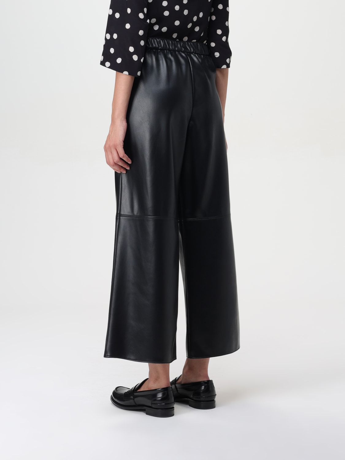 Giglio Pantalone Luciana Max Mara in pelle sintetica Offerta per la Festa della Mamma