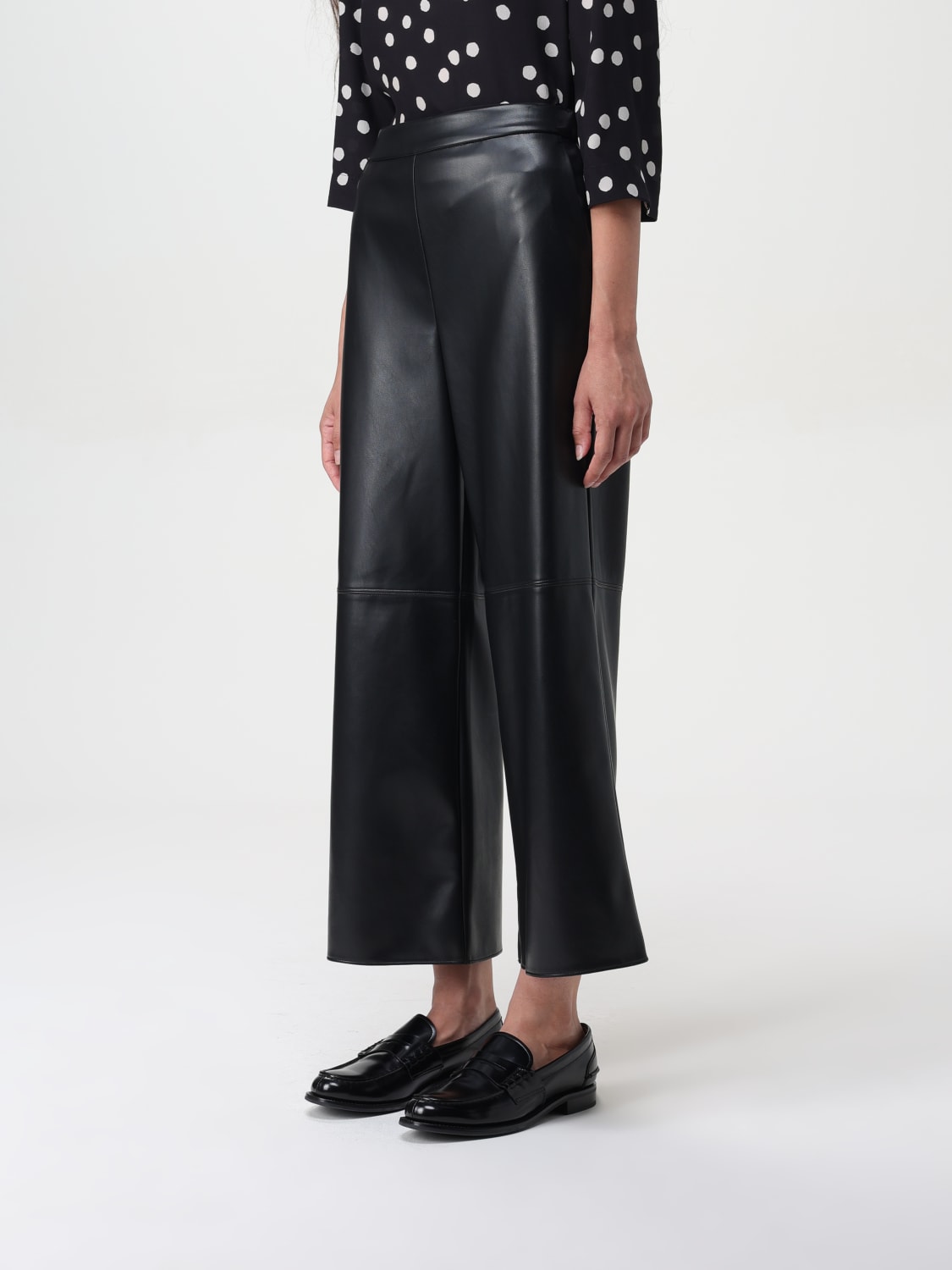 Giglio Pantalone Luciana Max Mara in pelle sintetica Offerta per la Festa della Mamma