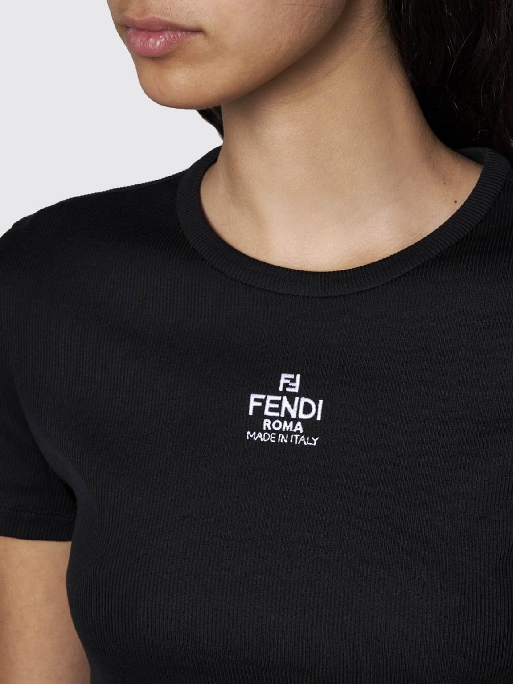 Giglio T-shirt Fendi in cotone stretch Offerta Giorno del Papà