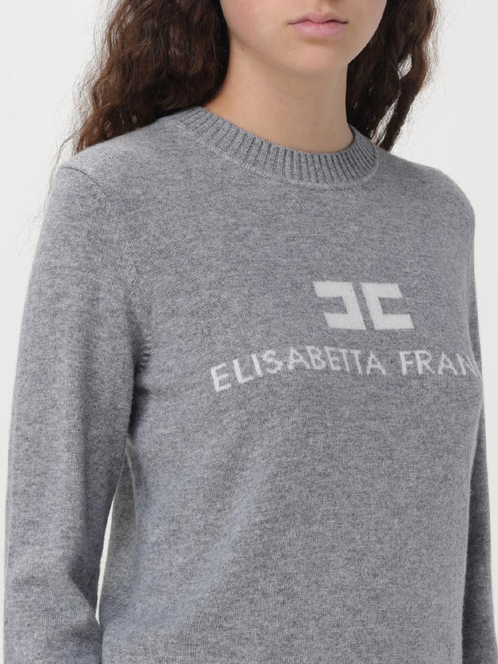 Giglio Maglia con logo in misto cashmere Elisabetta Franchi Promozione temporanea