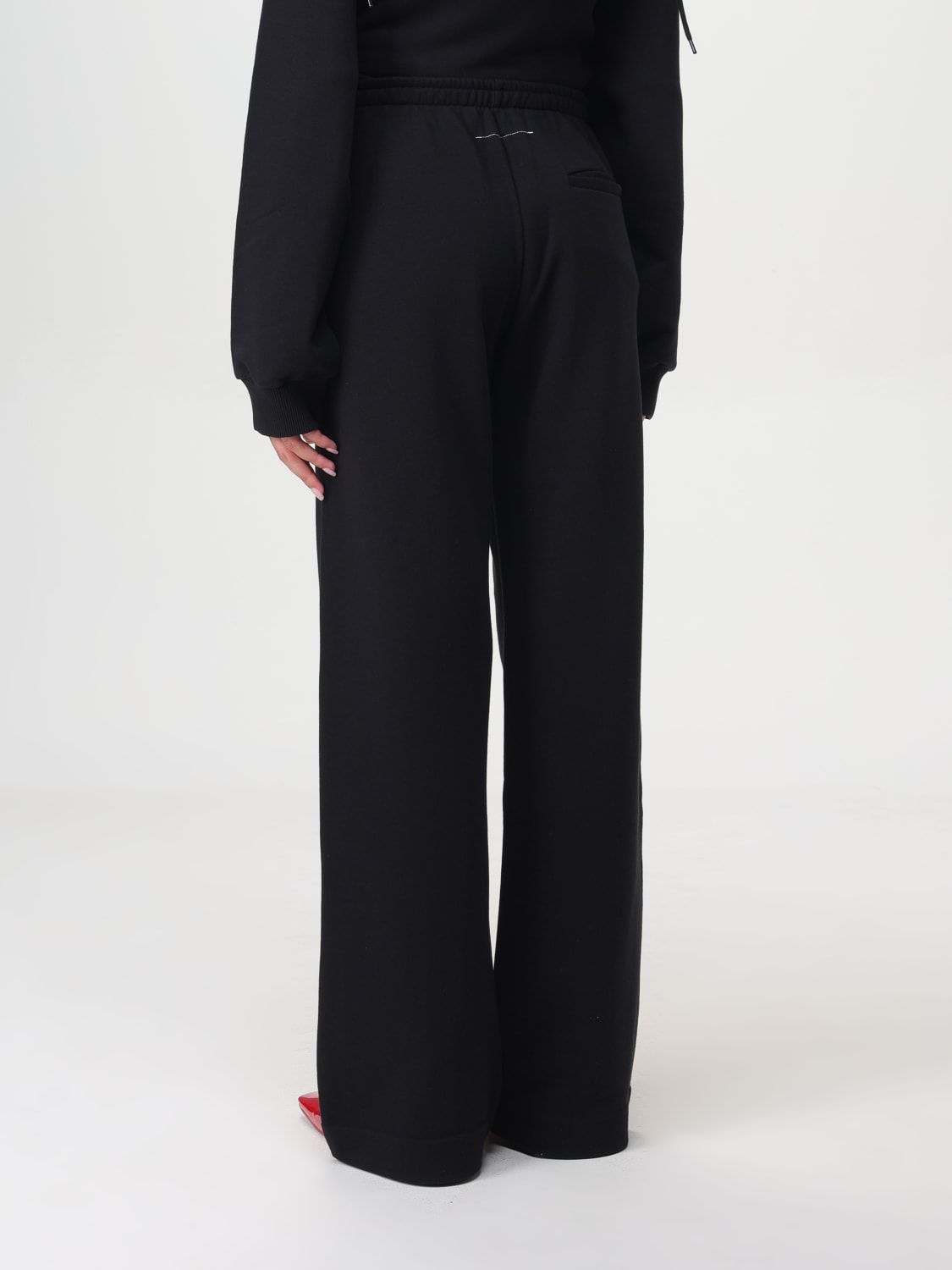 Giglio Pantalone MM6 Maison Margiela in cotone Sostegno trimestrale
