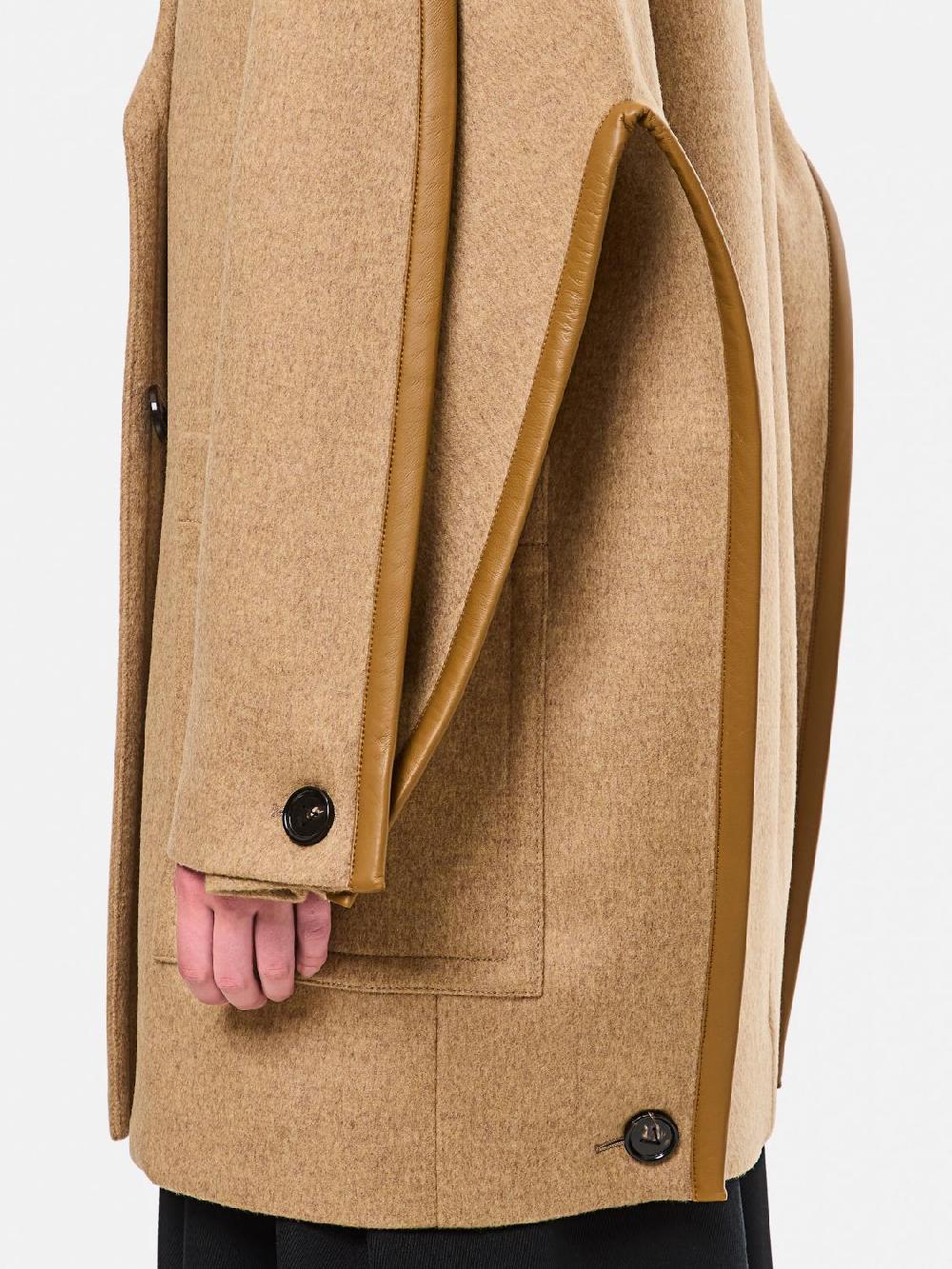 Giglio Cappotto doppiopetto Bottega Veneta in lana Enormi sconti
