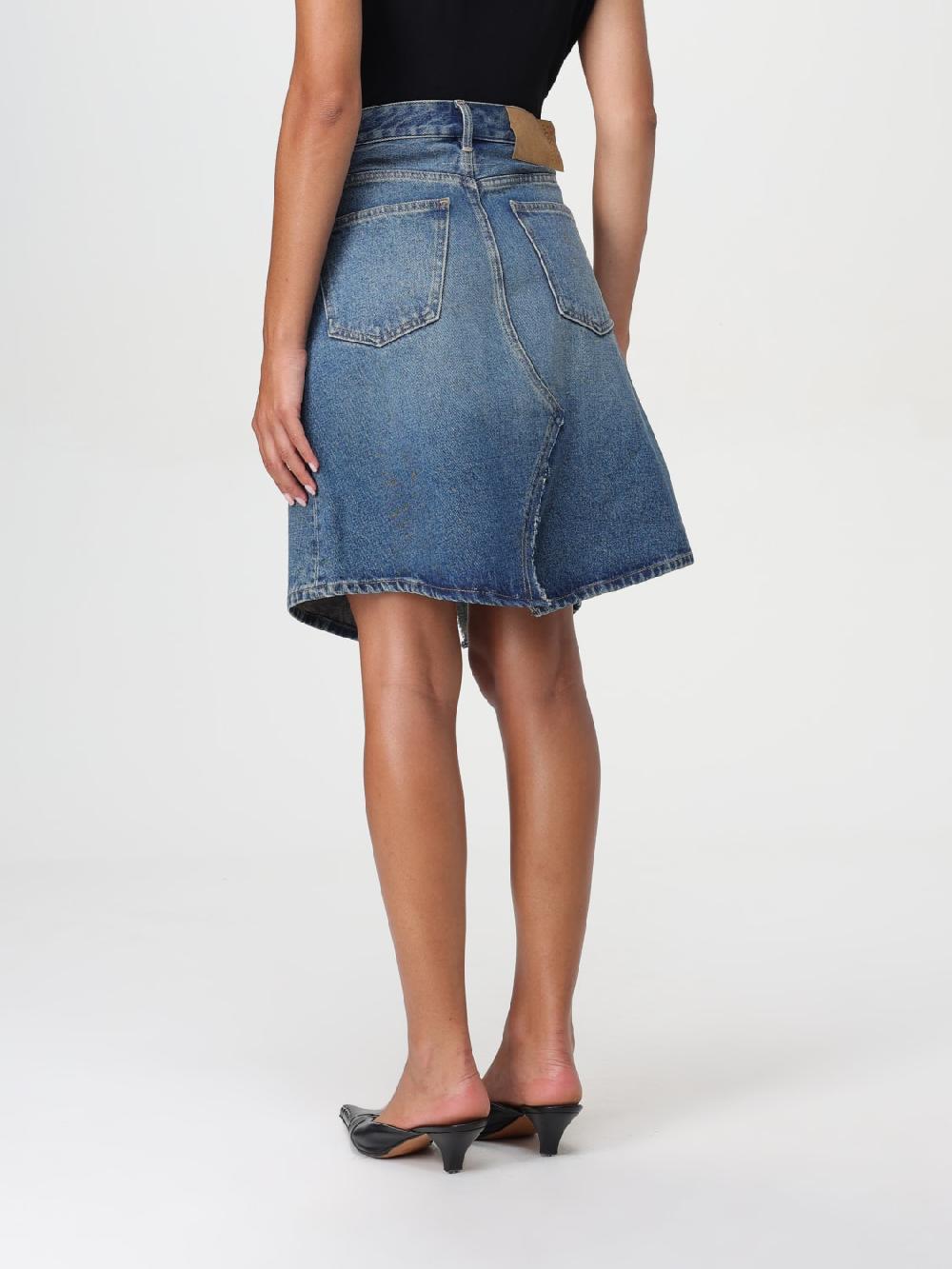 Giglio Gonna MM6 Maison Margiela in denim di cotone Black Friday Prezzi
