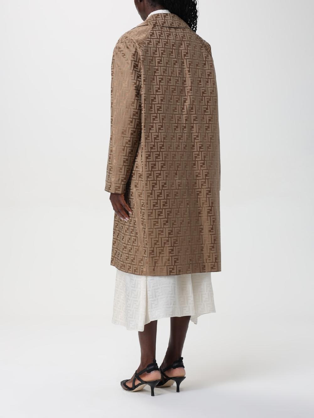Giglio Cappotto FF Fendi in misto cotone Promozione Limitata