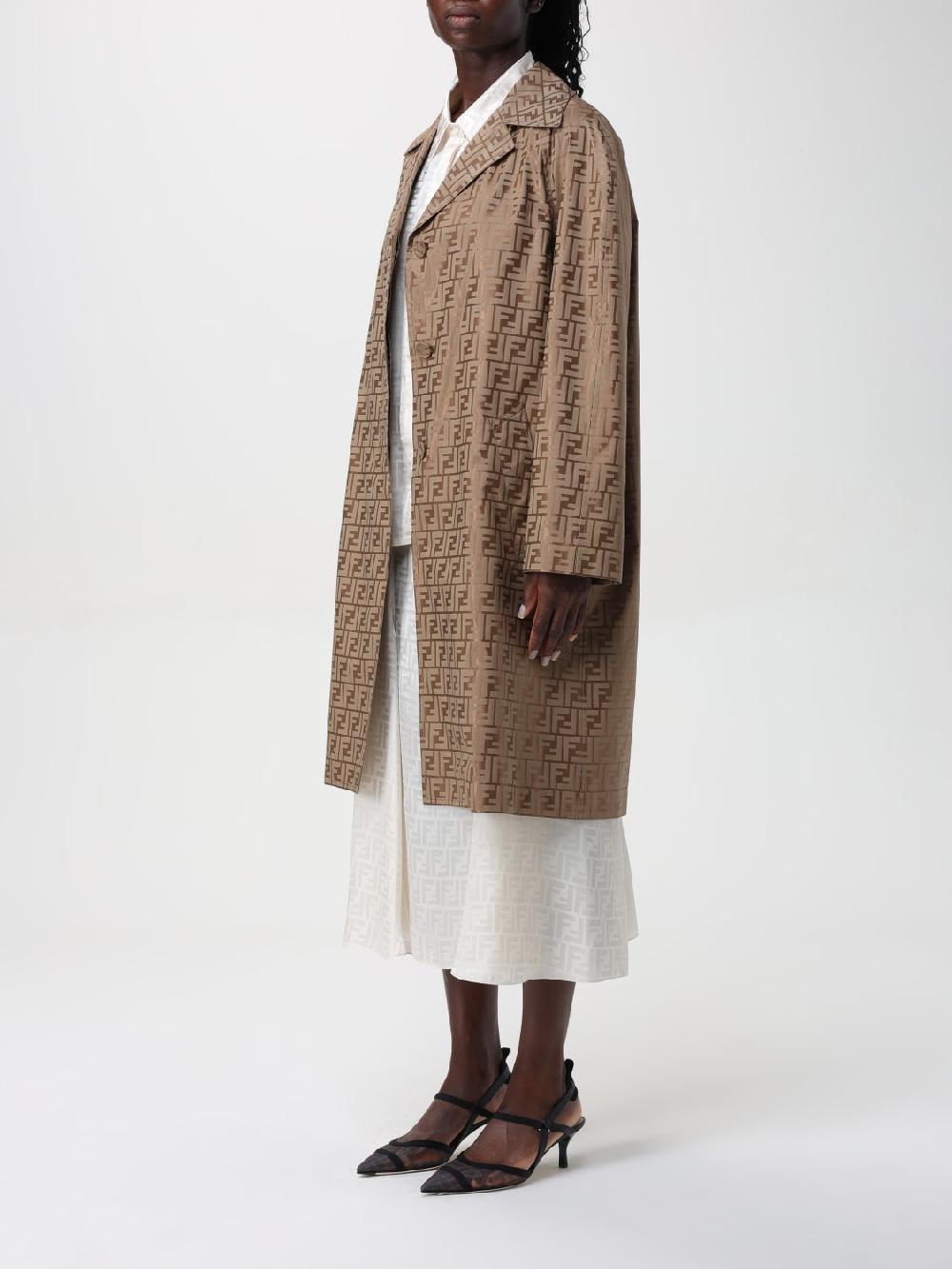Giglio Cappotto FF Fendi in misto cotone Promozione Limitata