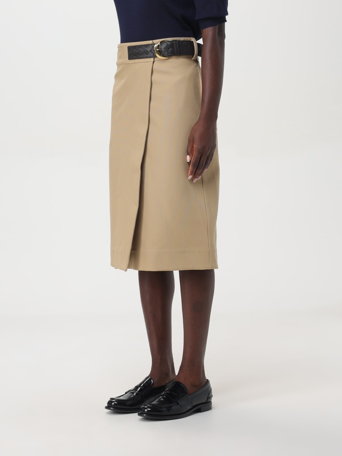 Giglio Gonna in cotone con fibbia Bottega Veneta Shopping Online