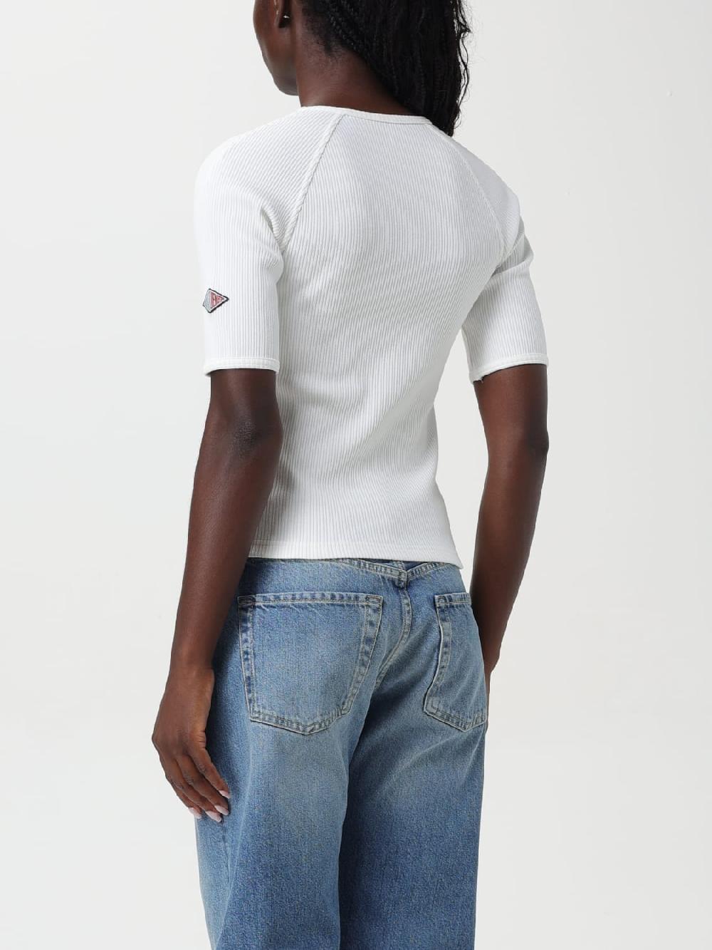 Giglio Top a costine con patch logo Bottega Veneta In Vendita