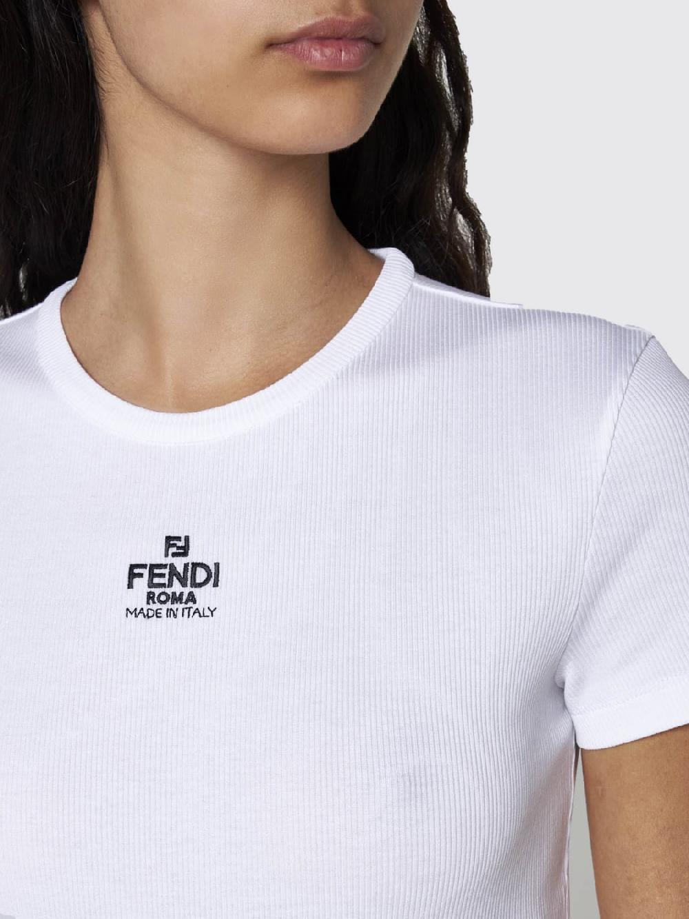 Giglio T-shirt Fendi in cotone stretch Cyber Monday